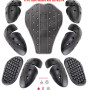 SAS-TEC Level 2 Motorcycle Armour Full Suit Protection 9pc Inserts SC-1/81/82/14 Set 2
