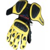 RTX Neon Classic Yellow Vented Leather Biker Gloves