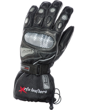 RTX Hydro Kinetic Leather Thermal Winter Motorcycle Gloves