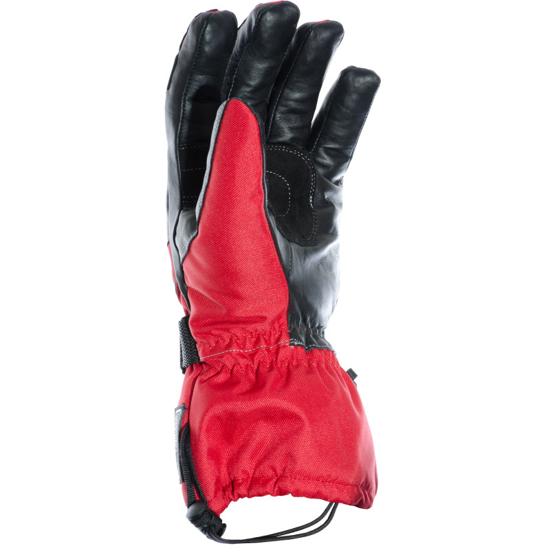 RTX Hydro Kinetic Red Leather Winter Motorcycle Gloves