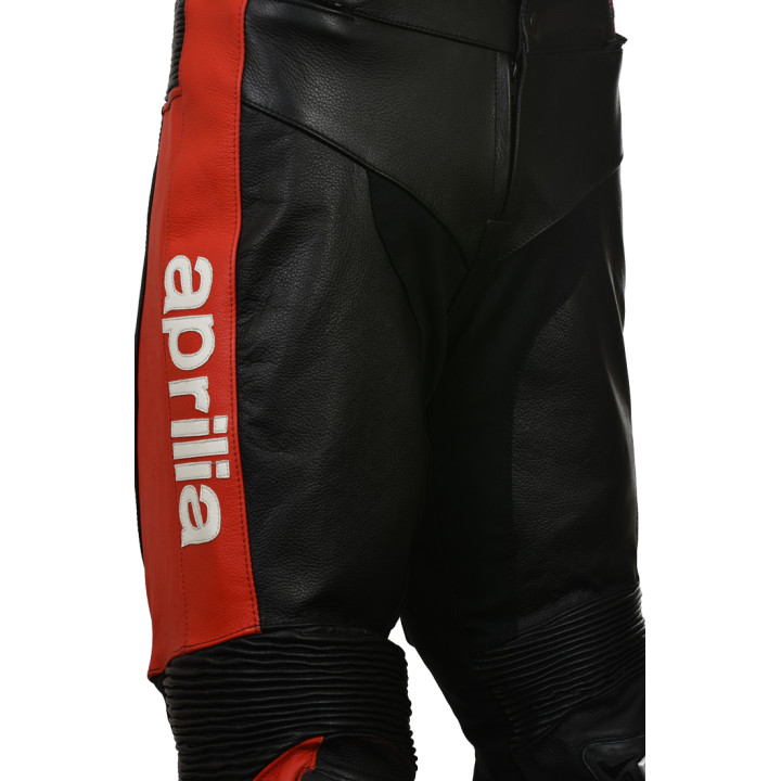 Aprilia Max Racing Leather Motorcycle Trouser Pants