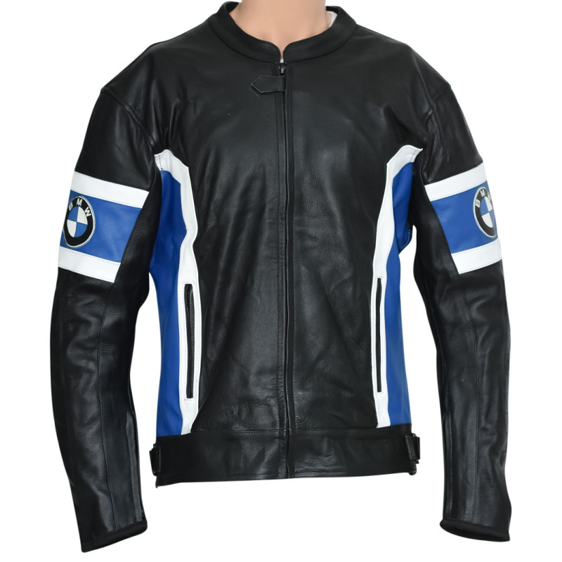 BMW Classic Black Leather Motorcycle Jacket