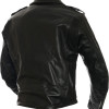 CLEARANCE SALE - All American Mod Brando Style Black Biker Leather Jacket - Size: XL