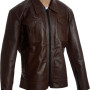 SALE - Rogue Drifter Brown Casual Leather Jacket 3XL