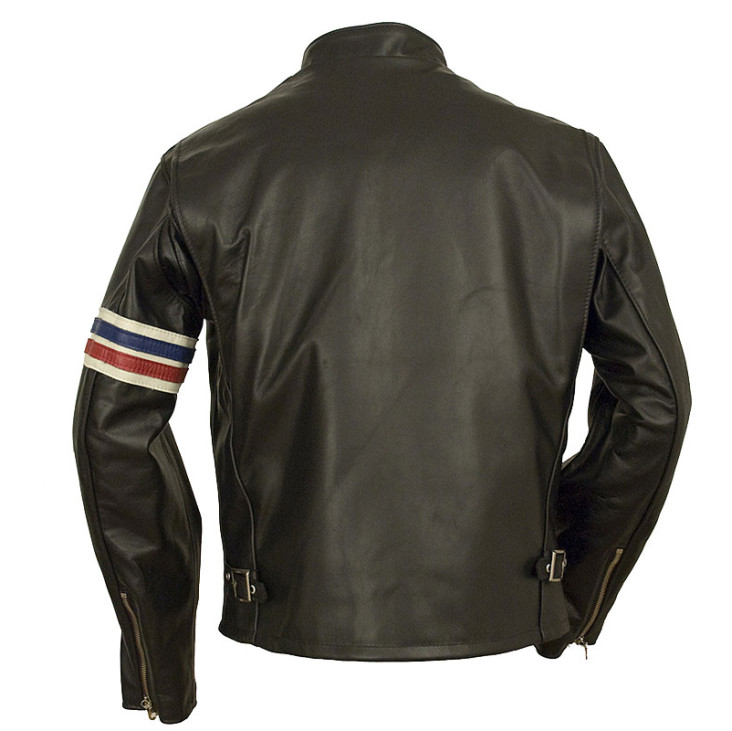 Peter Fonda Easy Rider Classic Biker Style Cruiser Leather Jacket
