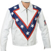Evel The Legendary Daredevil Royal Blue Wembley Tribute Pure Leather Jacket
