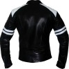 Fight Club Replica Red & White Leather Biker Jacket