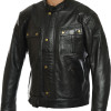 RTX Roadmaster Pure Leather Black Biker Jacket 