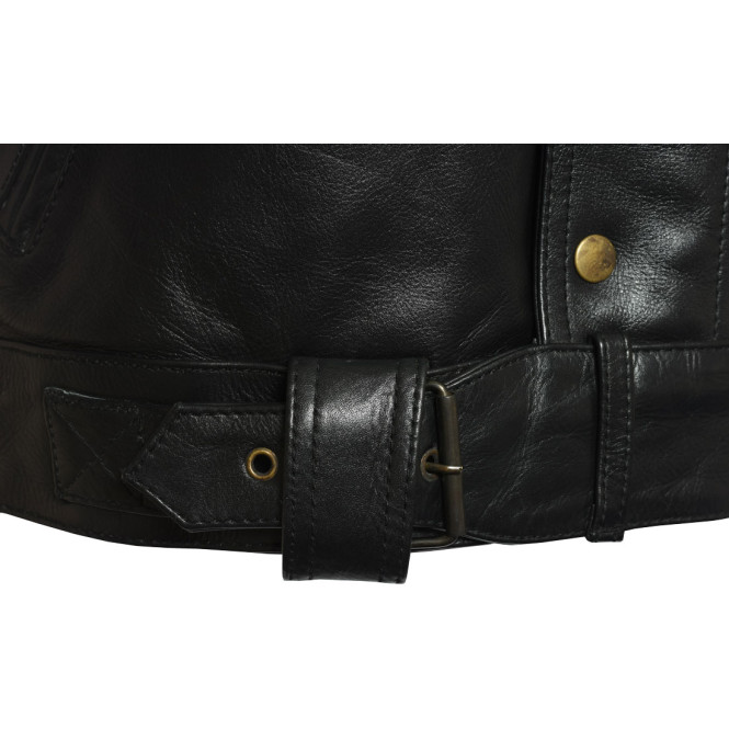 RTX Roadmaster Pure Leather Black Biker Jacket 
