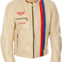 SALE - Steve McQueen Cream LE MAN Armoured Biker Jacket
