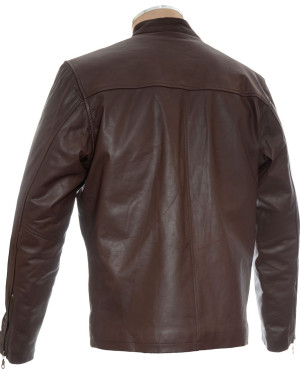 SALE - Brown Steve McQueen Heuer GrandPrix Leather Jacket