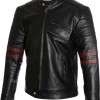 Aero Glider Soft Leather Biker Fashion Jacket 