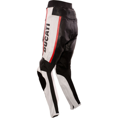 Ducati Black Classic Leather Motorcycle Trouser