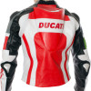 Ducati Corse Tri Colour Leather Motorcycle Jacket