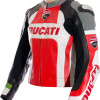 Ducati Corse Tri Colour Leather Motorcycle Jacket