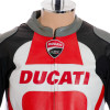 Ducati Corse Tri Colour Leather Motorcycle Jacket