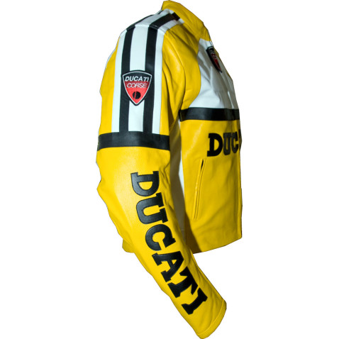Ducati Corse Racing Leather Motorcycle Jacket - 3 Colours