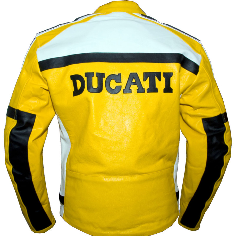 Ducati Corse Racing Leather Motorcycle Jacket - 3 Colours