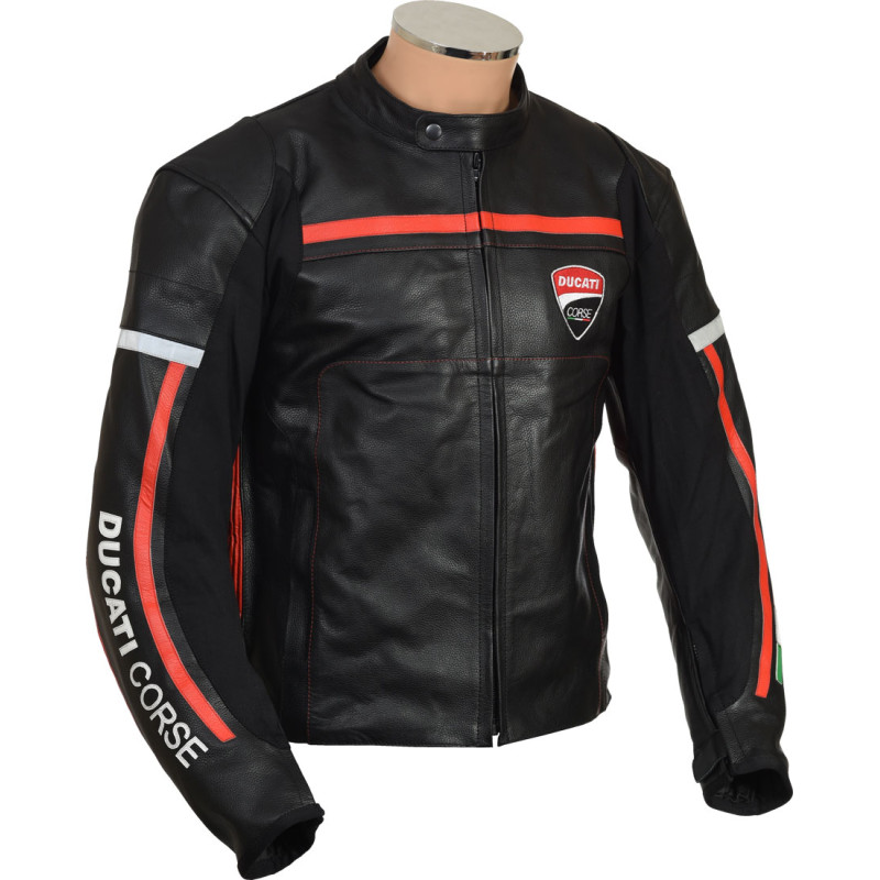 Ducati Diavel Racing Leather Motorcycle Jacket