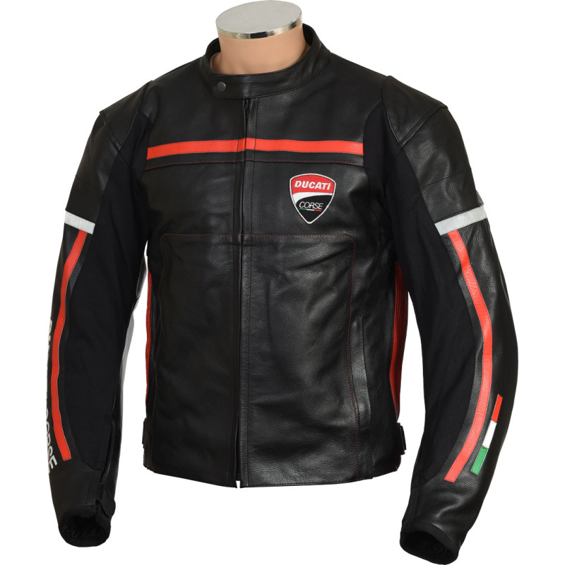 Ducati Diavel Racing Leather Motorcycle Jacket