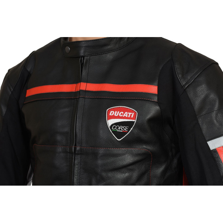 Ducati Diavel Racing Leather Motorcycle Jacket