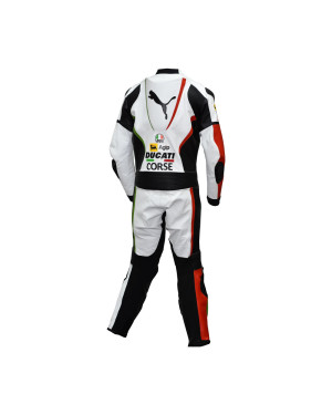 Ducati Corse Panther Biker One Piece Race Replica Motorcycle Leathers
