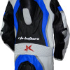 RTX Halo Blue Black Motorcycle Leathers 1Pc Suit