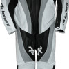 RTX Halo Grey Black Motorcycle Leathers 1Pc Suit