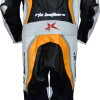 RTX Halo Orange Black Motorcycle Leathers 1Pc Suit