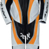 RTX Halo Orange Black Motorcycle Leathers 1Pc Suit