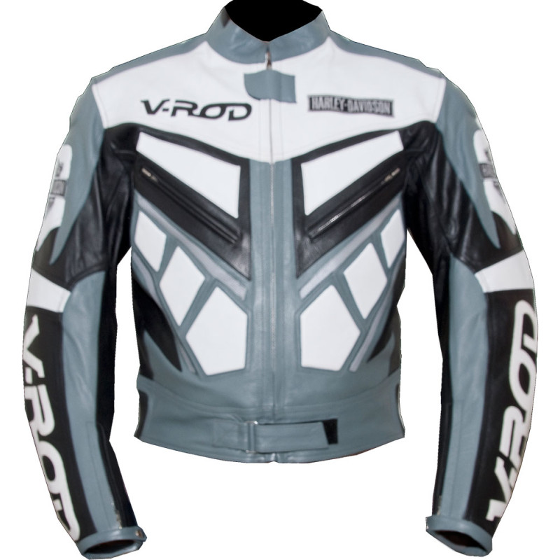 Harley Davidson VROD Sports Biker Leather Jacket