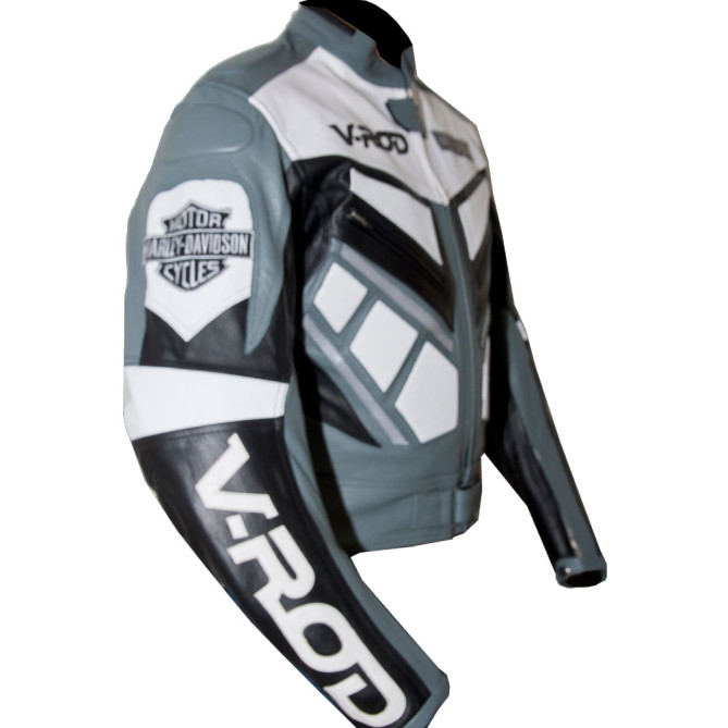 Harley Davidson VROD Sports Biker Leather Jacket