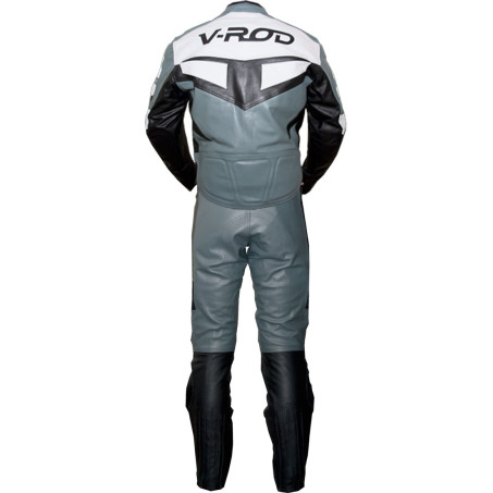 Harley V-ROD Classic Grey 2pc Leather Biker Suit 