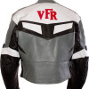 Honda VFR Grey Sportsbike Motorcycle Leather Jacket