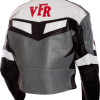 Honda VFR Grey Sportsbike Motorcycle Leather Jacket