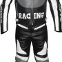 Honda CBR GREY Leather Motorcycle Racing Suit