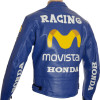 Telefonica Movistar Repsol Leather Motorcycle Jacket 