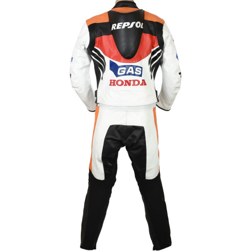 Honda Repsol Gas Moto GP Biker Leather Suit