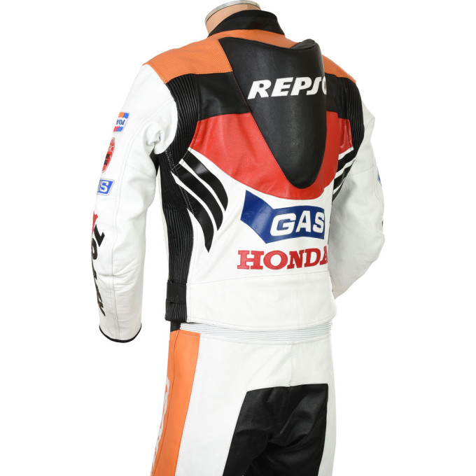 Honda Repsol Gas Moto GP Biker Leather Suit