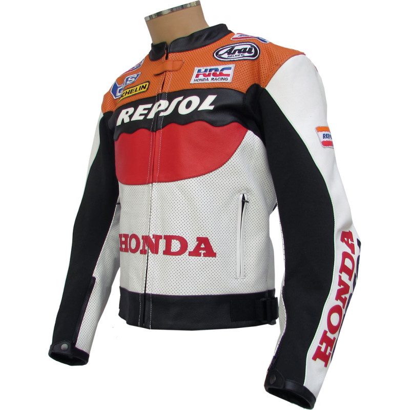 Honda Repsol GAS HRC MotoGP & CBR Fireblade Replica Leather Motorcycle Jacket