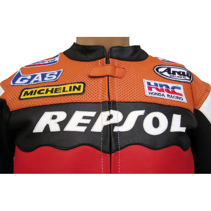 Honda Repsol GAS HRC MotoGP & CBR Fireblade Replica Leather Motorcycle Jacket