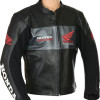 HONDA Racing Black Leather Motorcycle Jacket