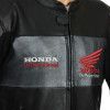 HONDA Racing Black Leather Motorcycle Jacket