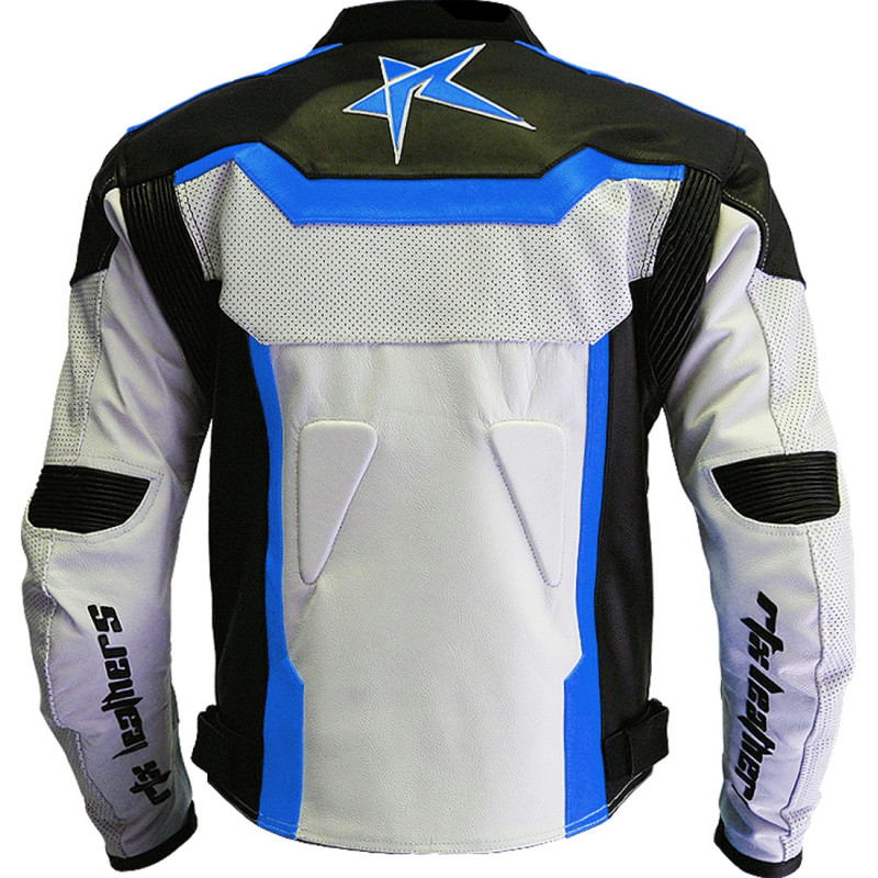 RTX Pro Street Racer Blue Motorcycle Jacket