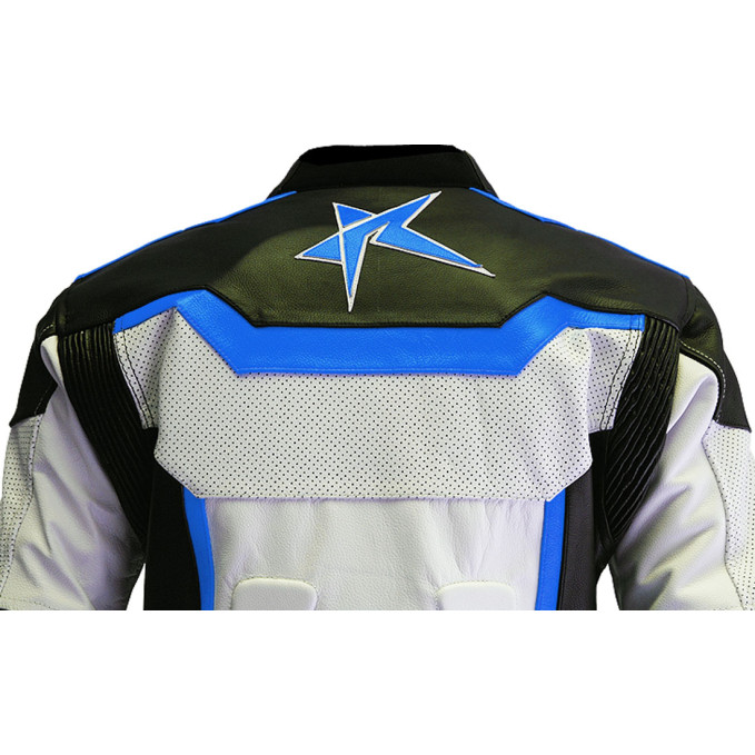 RTX Pro Street Racer Blue Motorcycle Jacket
