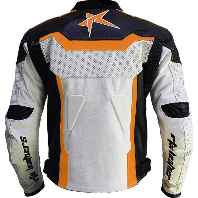 RTX Pro Street Racer Orange Motorcycle Jacket