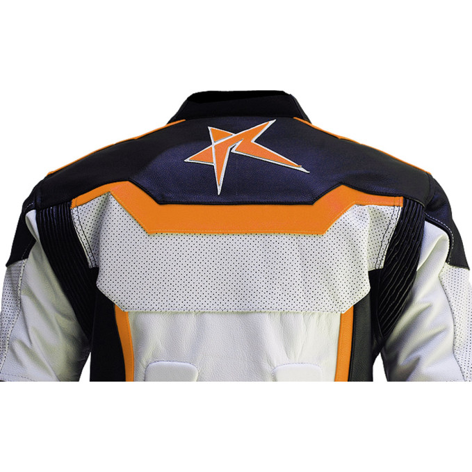 RTX Pro Street Racer Orange Motorcycle Jacket