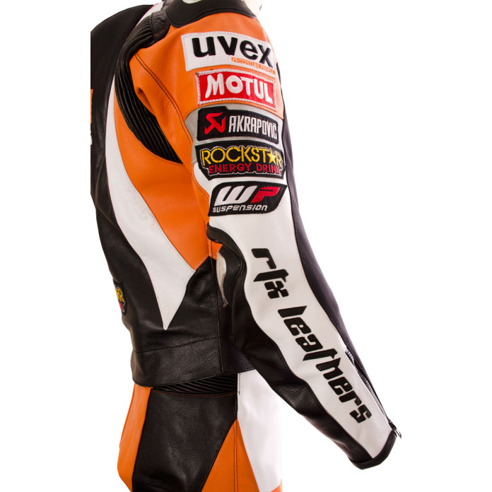 KTM Racing Pro Classic Orange Black Motorcycle Biker Leather Suit