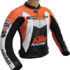 KTM Racing Leather Perforated Motorcycle Biker Jacket