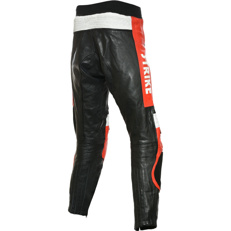 Lucky Strike Red Leather Motorcycle Trouser Pant